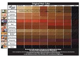 Light Mountain Henna Chart Hair Reddish Brown Hair Color