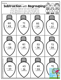 Subtraction With Regrouping The Activity Also Includes Practice With Odd And Even Numbers So Much Fun In Kids Math Worksheets Second Grade Math Math Lessons