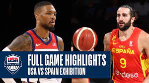 Jul 19, 2021 · sporting news is tracking live scoring updates and highlights from the usa vs. Usa Vs Spain Exhibition Full Game Highlights July 18 2021 Youtube