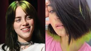 Did u guys saw billie eilish new hair color danggggggg!!!!! Billie Eilish Reacts To People Saying Demi Lovato Has The Same Green Hair As Her Popbuzz