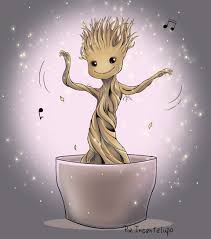 How do you draw a cute baby? Baby Groot Dancing By Ailill90 On Deviantart