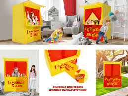 And best of all, production materials are delivered. Lemonade Stand Puppet Show Pretend Playhouse A Thrifty Mom Recipes Crafts Diy And More