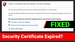 How To Fix Security Certificate Expired Ssl Expired Error Chrome Firefox Internet Explorer Youtube