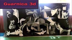 Pablo Picasso 3d Guernica Rolyef Heykel Guernica Sanatsal Resimler Pablo Picasso