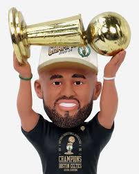 Derrick White Boston Celtics 2024 NBA Champions Trophy Hoist Bobblehea FOCO