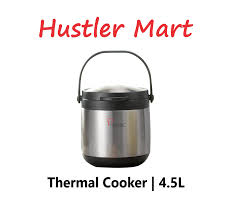 The vacuum insulated *la gourmet thermal cooker is made from 304 stainless steel and has an extra copper lining for maximum temperature retention, with a scratch resistant film on its body too. La Gourmet Sakura Plus 4 5l Thermal Cooker Silver New Pgmall