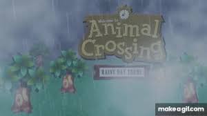 Wifflegif has the awesome gifs on the internets. Animal Crossing Rainy Day Theme Animated Desktop On Make A Gif