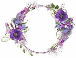 Pin By Vijay Govindu On Artes Diversas Flower Frame Flower Border Purple Flowers