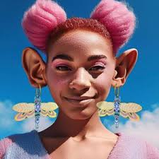 Irridesent Dragonfly Earrings Pastel Blue