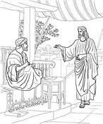Jesus calls peter and andrew coloring page. Jesus Calls Peter And Andrew Coloring Page Free Coloring Library