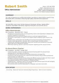 Examples of achievements for an administrative assistant resume developed policies that saved the company 500 hours a year. Office Administrator Resume Samples Qwikresume
