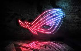Download Wallpapers Republic Of Gamers 4k Logo Asus Art Rog Neon Logo Besthqwallpapers Com Neon Logo Iphone Wallpaper Hipster Pc Desktop Wallpaper