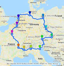 .carte allemagne france | cosprocare carte allemagne en provence : Tour De L Europe Google My Maps
