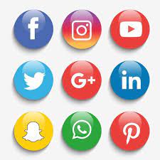 Social Media Icons Set Logo Vector Illustrator Logo Clipart Social Icons Logo Icons Png And Vector With Transparent Background For Free Download Social Media Icons Social Icons Media Icon
