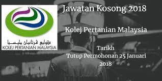 September 1, 2018 informasi, kolej vokasional, permohonan, pt3. Permohonan Kolej Pertanian Malaysia 2018