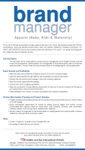 Brainstorm and implement advertising strategies. Brand Manager