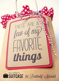 Favorite Things Gift Idea Favorite Things Gift Favorite Things Party Favorite Things Party Gift Ideas