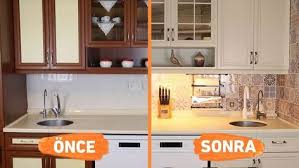 Mutfak Dolaplari Nasil Boyanir Mutfak Dolap Kaplama Dekordiyon 2020 Mutfak Yenileme Tasra Mutfaklari Ev Duzenleme Ipuclari