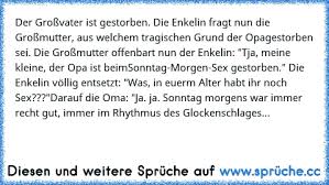 Der Großvater Ist Gestorben Die Enkelin Fragt Nun Die Großmutter