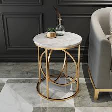 Finish the setup with stacking metal or resin dining chairs. Modern Simple Marble Tea Table Coffee Table Round Side Table In Living Room And Bedroom Iron Marble Fire Stone Tea Table Coffee Tables Aliexpress