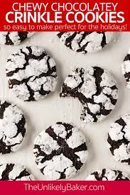 We recommend stacking a few cookies, then wrapping them in foil, and then storing. Chewy And Chocolatey Crinkle Cookies Best Homemade Cookie Recipe Cookie Bar Recipes Cookie Recipes Chewy