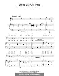 Seems Like Old Times by G. Lombardo - sheet music on MusicaNeo