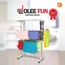 Karena ukurannya yang optimal, jemuran baju stainless ini dapat menjemur berbagai tipe pakaian, bahkan sprei besar sekalipun. Jual Jemuran Pakaian Baju Laundry Dolee Fun Drying Rack Kota Depok Orimura Shop Tokopedia