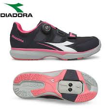 details about diadora gym womens spd cycling shoes black pink