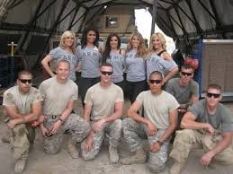 Emily Compagno | A few moments from my USO tour to Iraq & Kuwait in 2009  with my fellow Raiderettes🇺🇸🖤 It remains the honor of a lifetime. We  spent hours with the
