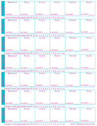 printable food journal for calorie tracking diet journal