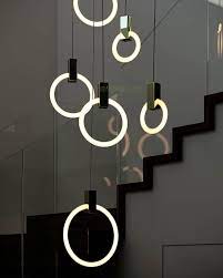 The contemporary led chandeliers and sconces feature pivoting arms and shades in two striking color combinations for maximum impact. Modern Led Pendant Lamps For Dinning Room Fluorescent Lights Round Circle Hanging Lamp Led Dining Room Fluorescent Light Dinning Room Kitchen Pendant Lighting