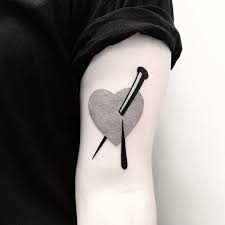 Nail Pierced Heart Tattoo By Pulled Poltergeist Inked On The Left Arm Simple Tattoos For Women Tattoos Tattoo Designs