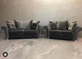 Corner sofa koko grey/dark beige with sleep function couch faux gewebestoff. Plush Grey Rio Sofa Range Love My Bedss