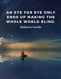 An Eye For Eye Only Ends Up Making The Whole World Blind 110 Lined Pages Motivational Notebook With Quote By Mahatma Gandhi Motivate Yourself Goal Score Your 9781096842033 Amazon Com Books