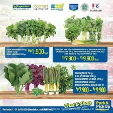 Dapatkan kebaikan sayuran dan buah segar lokal indonesia dengan harga terbaik dari paskomnas. Promo Hypermart 1 31 Juli 2020 Khusus Sayur Sayuran Segar Berkualitas