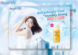 Infused with refreshingly cool sensation for comforting wear. Biore Malaysia Uv Perfect Protect Milk Cool With Sterk Production Atc