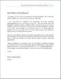 Ms Word Employee Recommendation Letter Template Word Document Templates Employee Recommendation Letter Letter Of Recommendation Letter Template Word