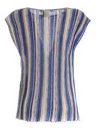 It's a bright blue with purple undertones running throughout. M Missoni Lame Knitted Top In Shades Of Blue And Purple Tops Shirts 2dk000592k006rl7038
