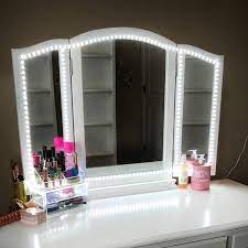 Thanks for the heads up, been after something like this for bedroom mirror. Led Vanity Mirror Lights Kit Vilsom 13ft 4m 240 Leds Make Up Vanity Mirror Light For Vanity Makeup Table Set With Dimmer And Power Supply Mirror Not Included Amazon Com