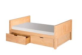 The bed frame is available in twin, twin xl, full, queen, king, and cal king sizes. Platform Bed With Drawers Panel Headboard Natural