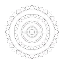 Line Art Vector Of Simple Mandala Design Stock Vector Illustration Of Round Lineart 118487078 This mandala coloring sheet features a beautiful star design. art vector of simple mandala design
