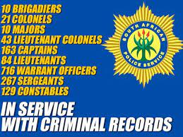 These ⭐saps ranks⭐ influence everything about their activities including their salaries. Just Guess How Many Cops Have Criminal Records 2oceansvibe News South African And International News