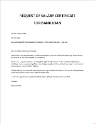 There are two main types that employees request, depending on their state of employment. Salary Certificate Request