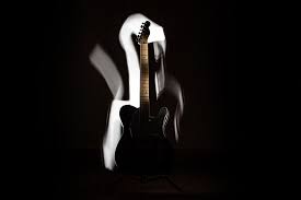 Gambar hitam dan putih gitar akustik satu warna alat. Spatbor Listrik Instrumen Gitar Batu Telecaster Tembakan Studio Musik Piqsels