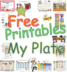 my plate healthy food choices balanced meal food printables