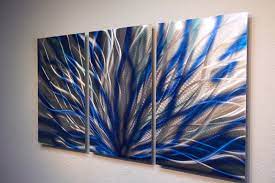 5% coupon applied at checkout save 5% with coupon. Radiance Blue 47 V2 Metal Wall Art Abstract Sculpture Modern Decor Inspiring Art Gallery Online Store Powered By Storenvy