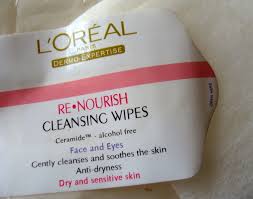 l oreal re nourish face wipes review