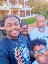 The manchild came home today to get fresh before heading out to Charleston,  SC for a conference