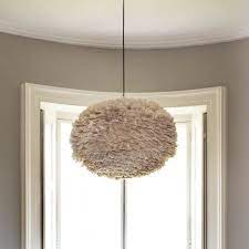 Aurora Feather Pendant Shades In Light Brown Ceiling Light Shades Feather Decor Brown Lamps
