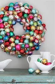 Learn How To Make This Diy Vintage Christmas Ornament Wreath Christmas Ornament Christmas Ornament Wreath Vintage Christmas Ornaments Christmas Decorations
